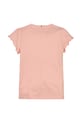 Dziewczynka Tommy Hilfiger t-shirt dziecięcy KG0KG07052.128.176.PPYA pomarańczowy