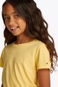 Tommy Hilfiger maglietta in cotone per bambini KG0KG08527.98.122.PPYA giallo