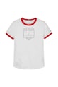 Tommy Hilfiger tricou de bumbac pentru copii KG0KG08528.128.176.PPYA alb SS25