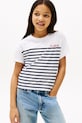 Tommy Hilfiger t-shirt bawełniany dziecięcy wzorzyste granatowy KG0KG08529.PPYA