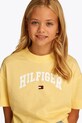 Tommy Hilfiger maglietta in cotone per bambini KG0KG08549.PPYA giallo
