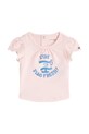 Tommy Hilfiger t-shirt niemowlęcy z elastanem różowy KN0KN02025.PPYA