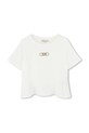 Dječja pamučna majica kratkih rukava Michael Kors natpis bijela R30321.114.150