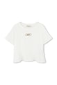 Otroška bombažna kratka majica Michael Kors Okrogel bela R30321.156