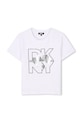 Dkny t-shirt dziecięcy D62305.114.150 szary SS25