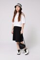 Dkny tricou de bumbac pentru copii imprimeu alb D62308.114.150