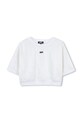 Детская хлопковая футболка Dkny D62308.156.162 белый SS25