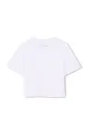 Fete Dkny tricou de bumbac pentru copii D62311.114.150 alb