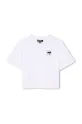 Dkny tricou de bumbac pentru copii D62311.156.162 alb SS25