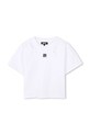 Dkny tricou de bumbac pentru copii D62316.114.150 alb SS25