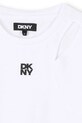 Дитяча бавовняна футболка Dkny білий D62316.156.162