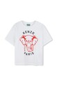 Kenzo Kids tricou de bumbac pentru copii print alb K61055.156