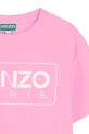 Deklice Otroška bombažna kratka majica Kenzo Kids K61064.114.150 roza