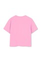 Otroška bombažna kratka majica Kenzo Kids K61064.156 roza SS25