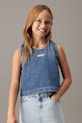 Calvin Klein Jeans top dziecięcy pozostałe niebieski IG0IG02949.PPYA