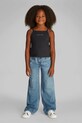 Calvin Klein Jeans top din bumbac pentru copii print negru IG0IG02868.PPYA