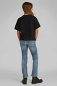 Детская хлопковая футболка Calvin Klein Jeans чёрный IG0IG02861.104.116.PPYA