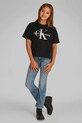 Calvin Klein Jeans t-shirt bawełniany dziecięcy nadruk czarny IG0IG02861.128.176.PPYA