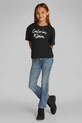 Detské bavlnené tričko Calvin Klein Jeans bavlna čierna IG0IG02864.PPYA