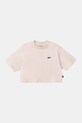 Vans tricou de bumbac pentru copii SALTON RELAX CROP imprimeu roz VN000P5RO3N1