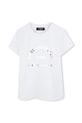 Karl Lagerfeld t-shirt dziecięcy z elastanem biały Z30447.86.108