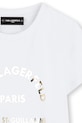 Dziewczynka Karl Lagerfeld t-shirt dziecięcy Z30447.86.108 biały