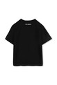 Karl Lagerfeld tricou de bumbac pentru copii Z30485.156.162 negru SS25