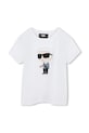Дитяча бавовняна футболка Karl Lagerfeld бавовна білий Z30491.86.108