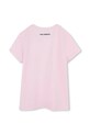 Karl Lagerfeld tricou de bumbac pentru copii Z30491.86.108 roz SS25