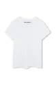 Karl Lagerfeld tricou de bumbac pentru copii Z30491.114.150 alb SS25