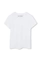 Karl Lagerfeld tricou de bumbac pentru copii Z30491.114.150 alb SS25