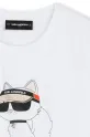 Fete Karl Lagerfeld tricou de bumbac pentru copii Z30492.86.108 alb