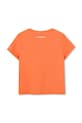 Дитяча бавовняна футболка Karl Lagerfeld Z30492.114.150 помаранчевий SS25