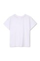 Otroška bombažna kratka majica HUGO G00389.102.108 bela SS25