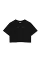 Otroška bombažna kratka majica Marc Jacobs W60461.156 črna SS25