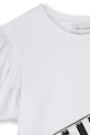 Девочка Детская хлопковая футболка Marc Jacobs W60464.114.150 белый