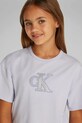 Детская футболка Calvin Klein Jeans IG0IG02863.104.116.PPYA фиолетовой