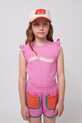 Dětský top Bobo Choses Wavy s elastanem růžová 125AC024