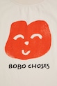 Dziewczynka Bobo Choses t-shirt bawełniany dziecięcy Joyful Face 125AC017 biały