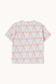 Tinycottons tricou de bumbac pentru copii BOWS TEE pastel blue SS25.026 albastru SS25