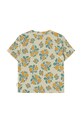 Deklice Otroška kratka majica Tinycottons FLOWERS TEE SS25.042 bež