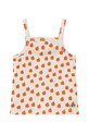 Otroški top Tinycottons APPLES STRAP TOP SS25.344 bež SS25