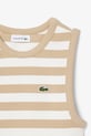 Dziewczynka Lacoste top dziecięcy TJ8759 beżowy