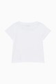 Patrizia Pepe t-shirt bawełniany dziecięcy K103 7M0904 biały SS25