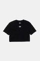 Under Armour tricou copii Rival SS crop top negru 1389755