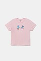 Dětské tričko Under Armour Big Logo Fill SS kulatý růžová 1389769