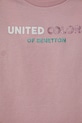 Дівчинка Дитяча бавовняна футболка United Colors of Benetton 3I1XC10MZ.G.Seasonal рожевий
