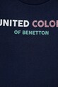 Dievča Detské bavlnené tričko United Colors of Benetton 3I1XC10MZ.G.Seasonal tmavomodrá