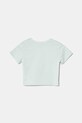 United Colors of Benetton tricou de bumbac pentru copii 35RYG10HQ.P.Seasonal turcoaz SS25
