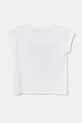 Dětské bavlněné tričko United Colors of Benetton 3I1XC10NZ.G.Seasonal bílá SS25
